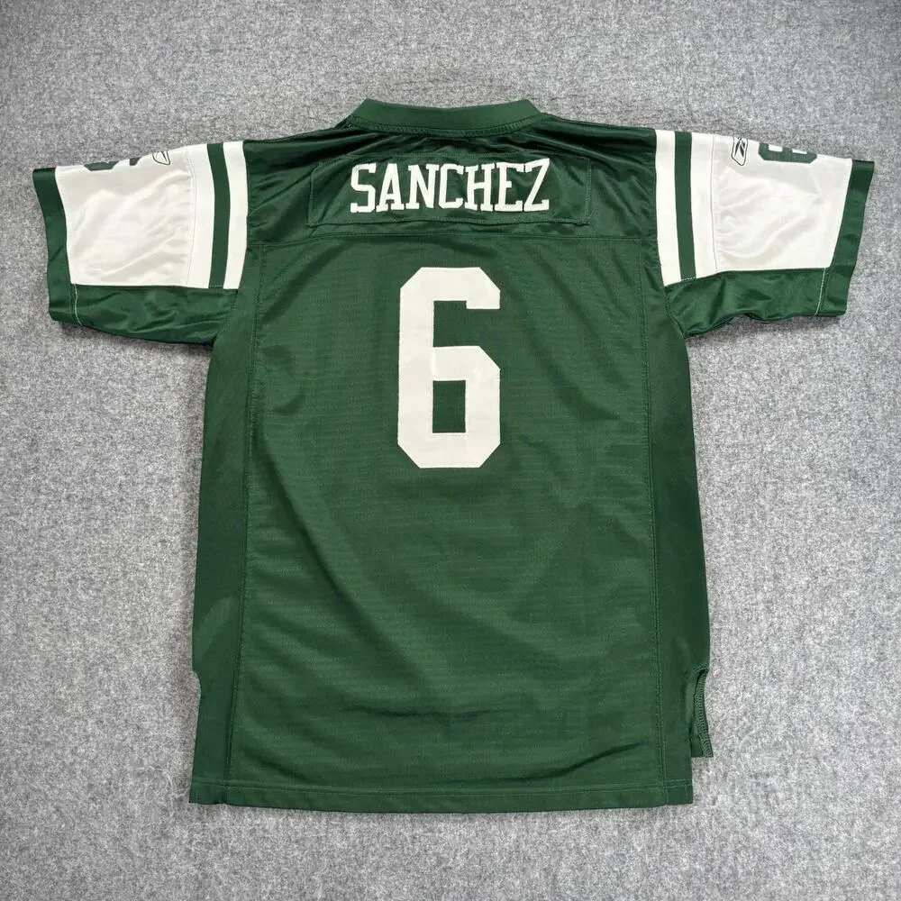 Reebok NFL New York Jets Mark Sanchez #6 Football Jersey Youth XL Green